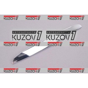 НАКЛАДКА НАД РЕШЕТКОЙ РАДИАТОРА (ЛЕВАЯ) ХРОМИРОВАННАЯ - фото